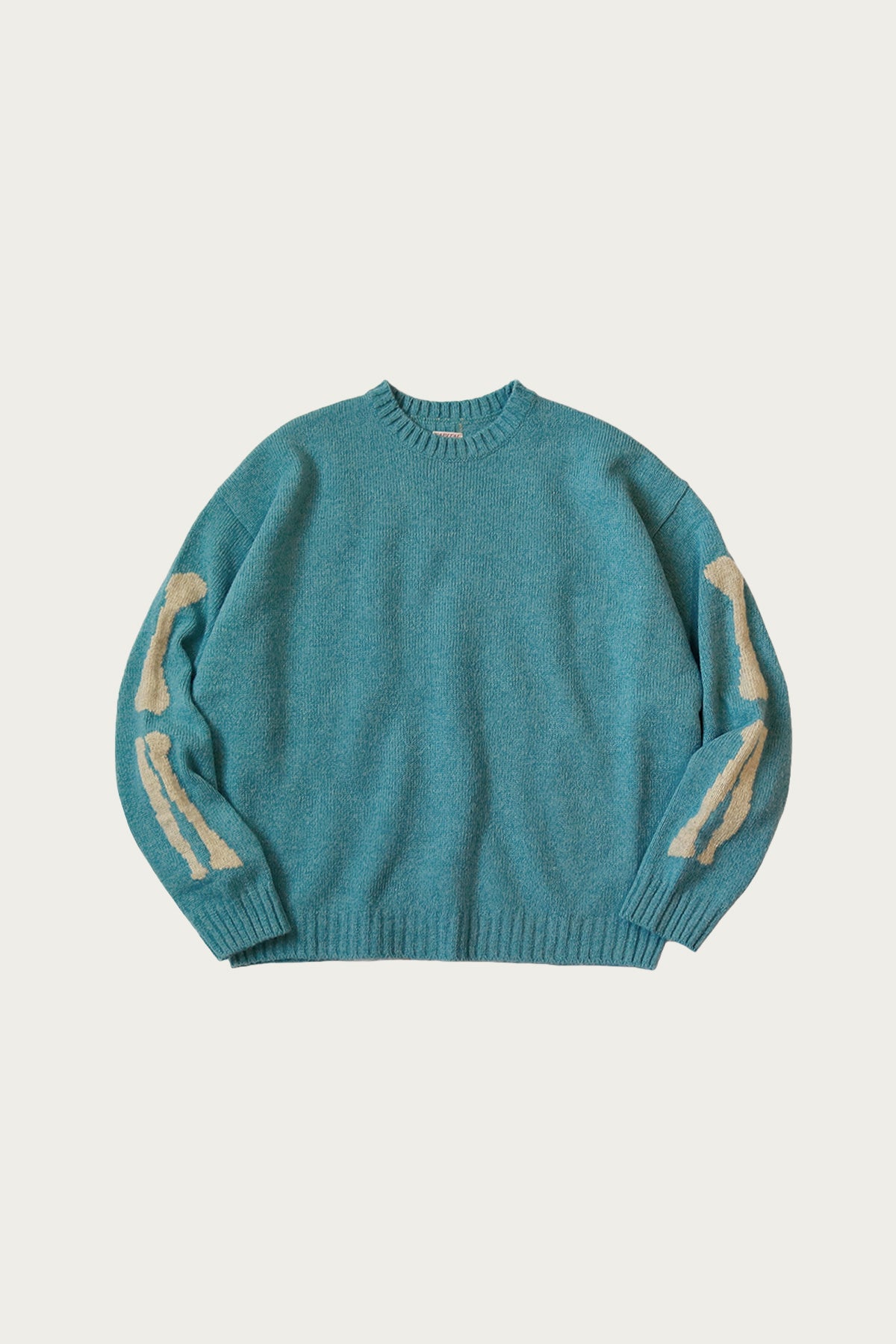 Kapital - 5G Wool BONE Crew Sweater - Sax - Canoe Club