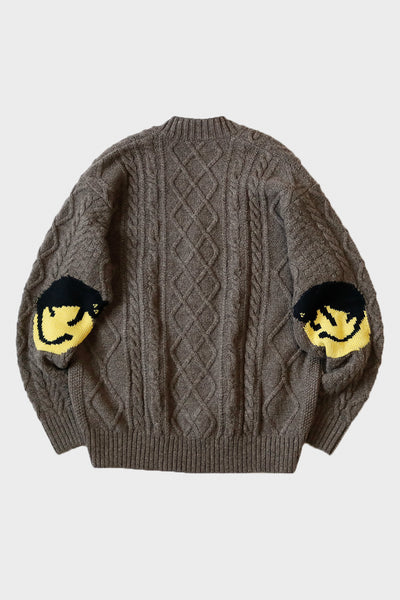 KAPITAL KOUNTRY ニコちゃん スマイル ニットキャピタル kapital-5g-wool-cable-knit-