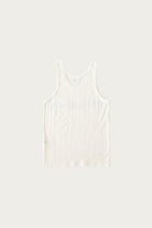 Kapital - 60/2 Stretch Jersey Tank Top (DENIM REPAIR) - White - Canoe Club