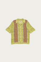 Kapital - 7G Crochet Knit TENNESSEE Aloha Polo - Lime - Canoe Club