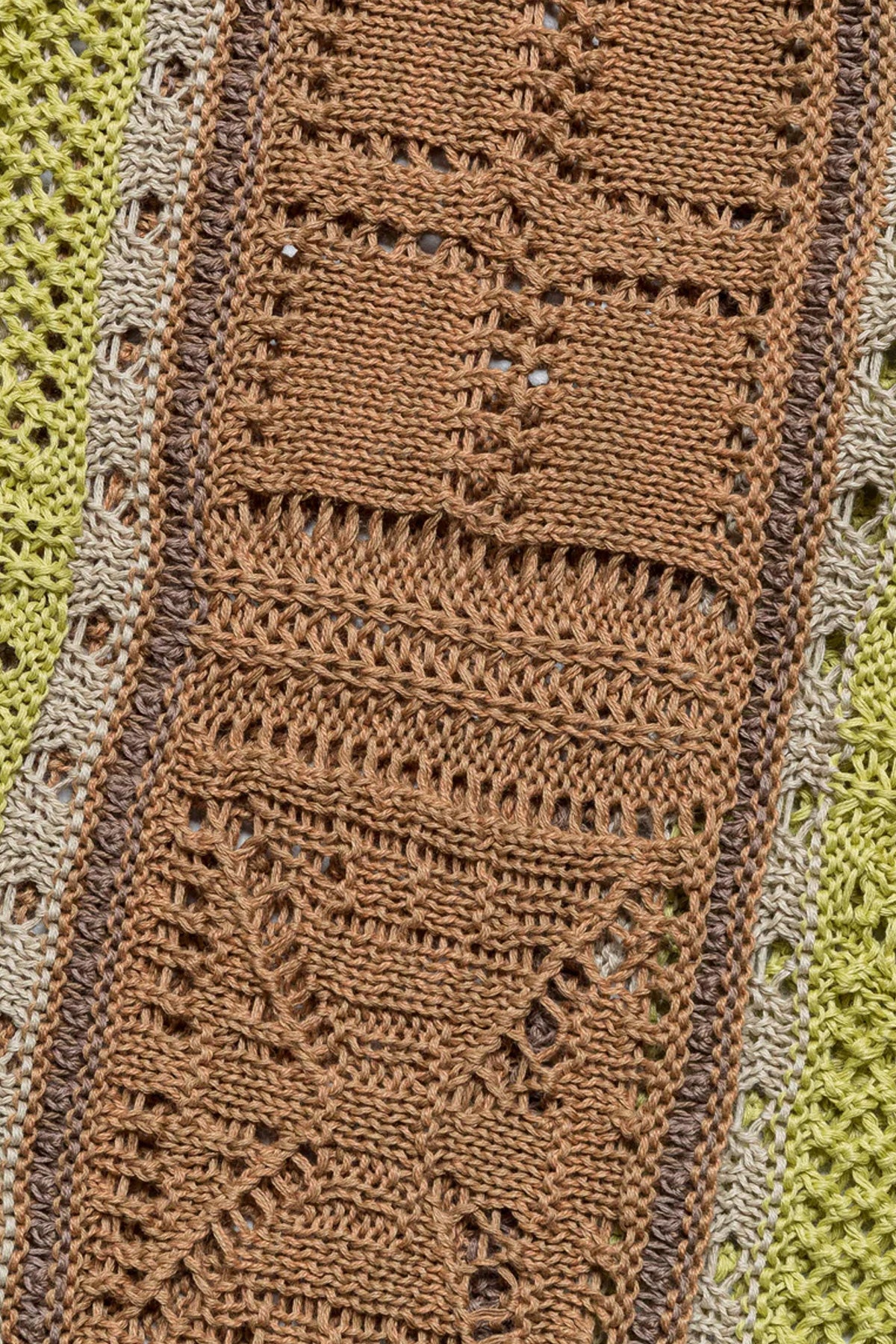 Kapital - 7G Crochet Knit TENNESSEE Aloha Polo - Lime - Canoe Club