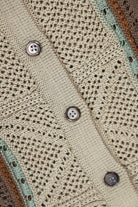 Kapital - 7G Crochet Knit TENNESSEE Aloha Polo - Beige - Canoe Club
