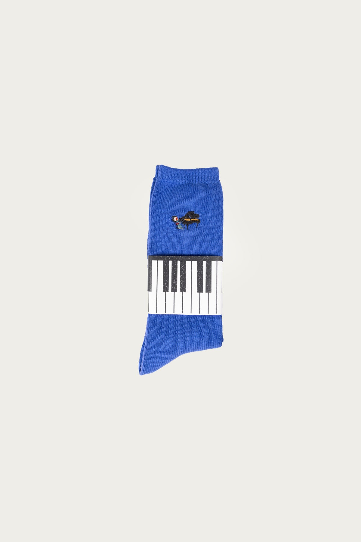 Kapital - 84 Yarns PIANO Embroidery Socks - Blue - Canoe Club