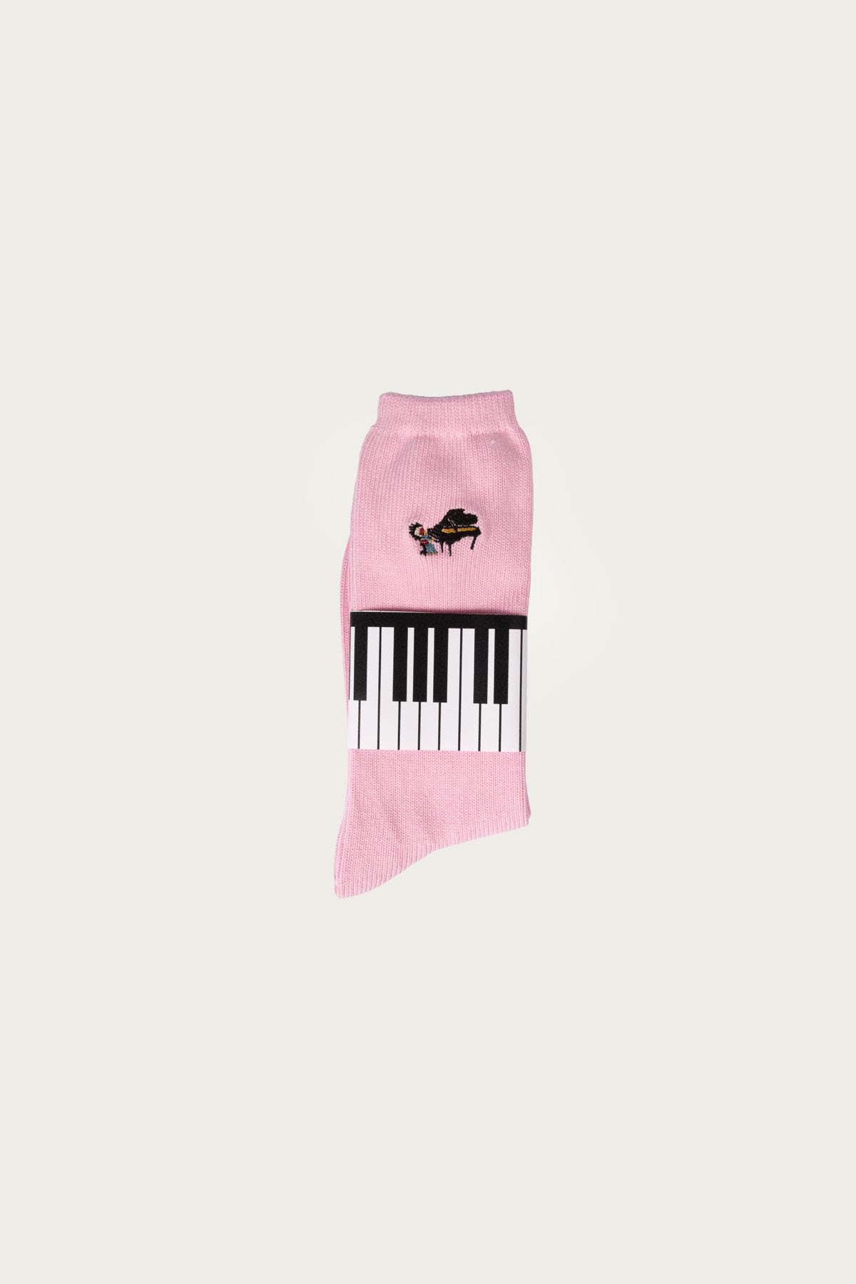 Kapital - 84 Yarns PIANO Embroidery Socks - Pink - Canoe Club