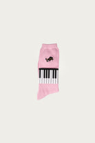 Kapital - 84 Yarns PIANO Embroidery Socks - Pink - Canoe Club