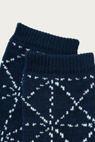 Kapital - 84 Yarns SASHIKO Socks - Navy - Canoe Club