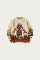 Kapital - 8G Jacquard Knit Vintage Crew Sweater (SLIDE ROCK BOLTER) - Orange - Canoe Club