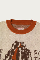 Kapital - 8G Jacquard Knit Vintage Crew Sweater (SLIDE ROCK BOLTER) - Orange - Canoe Club