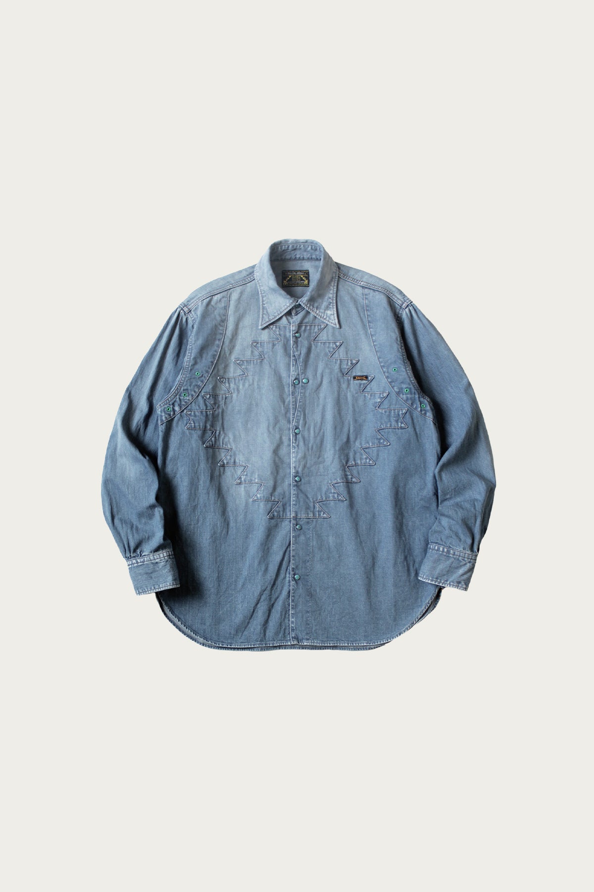 Kapital - 8oz Denim THUNDERBIRD HUSKY Western Shirt (PRO) - Indigo - Canoe Club