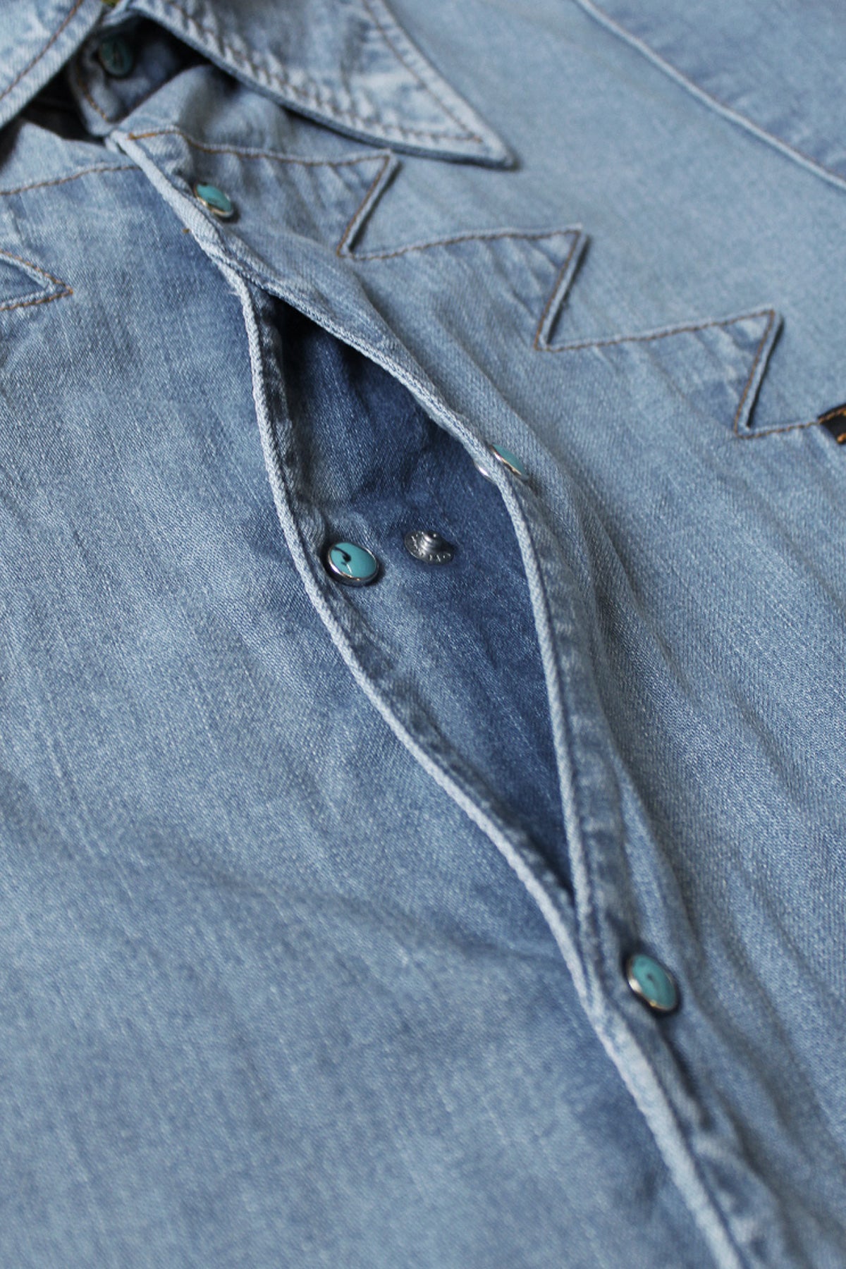 Kapital - 8oz Denim THUNDERBIRD HUSKY Western Shirt (PRO) - Indigo - Canoe Club