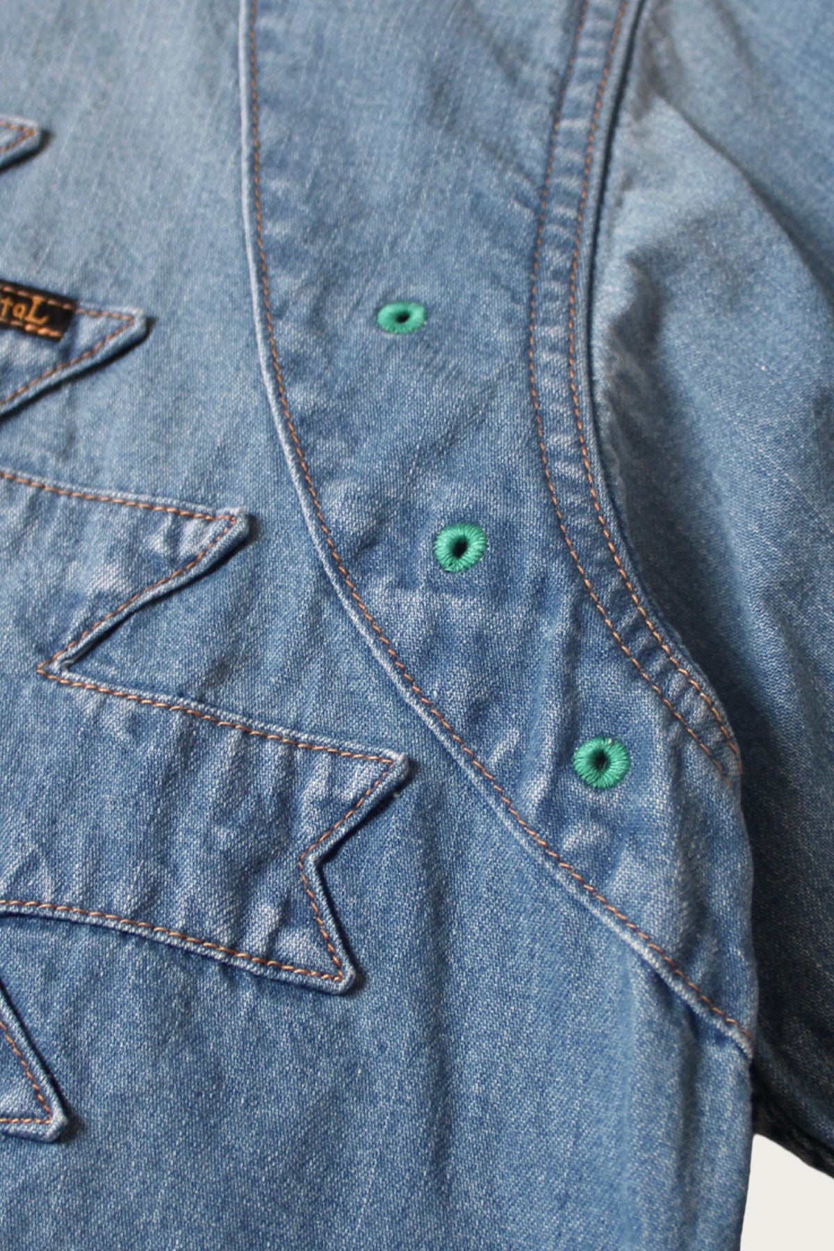 Kapital - 8oz Denim THUNDERBIRD HUSKY Western Shirt (PRO) - Indigo - Canoe Club