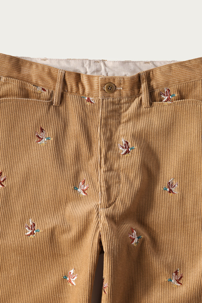 Kapital - 8W Corduroy Embroidered Duck FRISKO Pants - Beige - Canoe Club