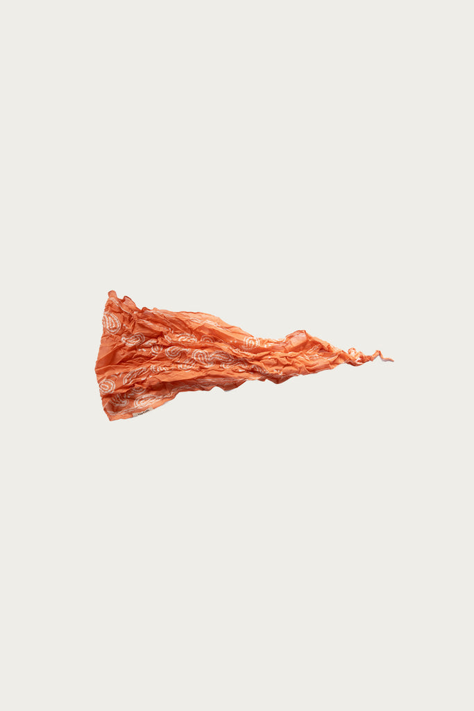 Kapital - WASHER Crinkle Silk Neckerchief (PECOS Paisley) - Peach - Canoe Club