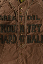 Kapital - Weather Cotton Oil Coating Baseball Blouson - Khaki - Canoe Club