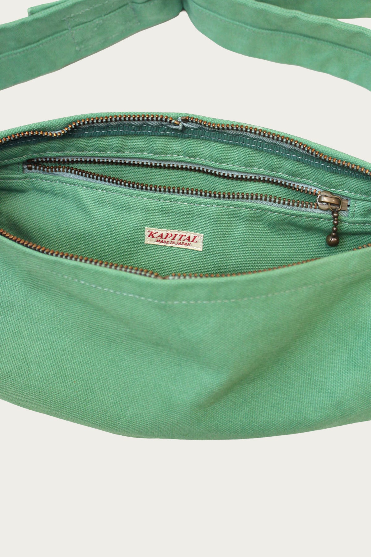 Kapital - #6 Canvas MORE-Little SNUFKIN Bag - Turquoise - Canoe Club