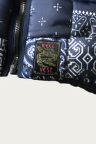Kapital - Bandanna Nylon KEEL Weaving Vest - Dark Navy - Canoe Club