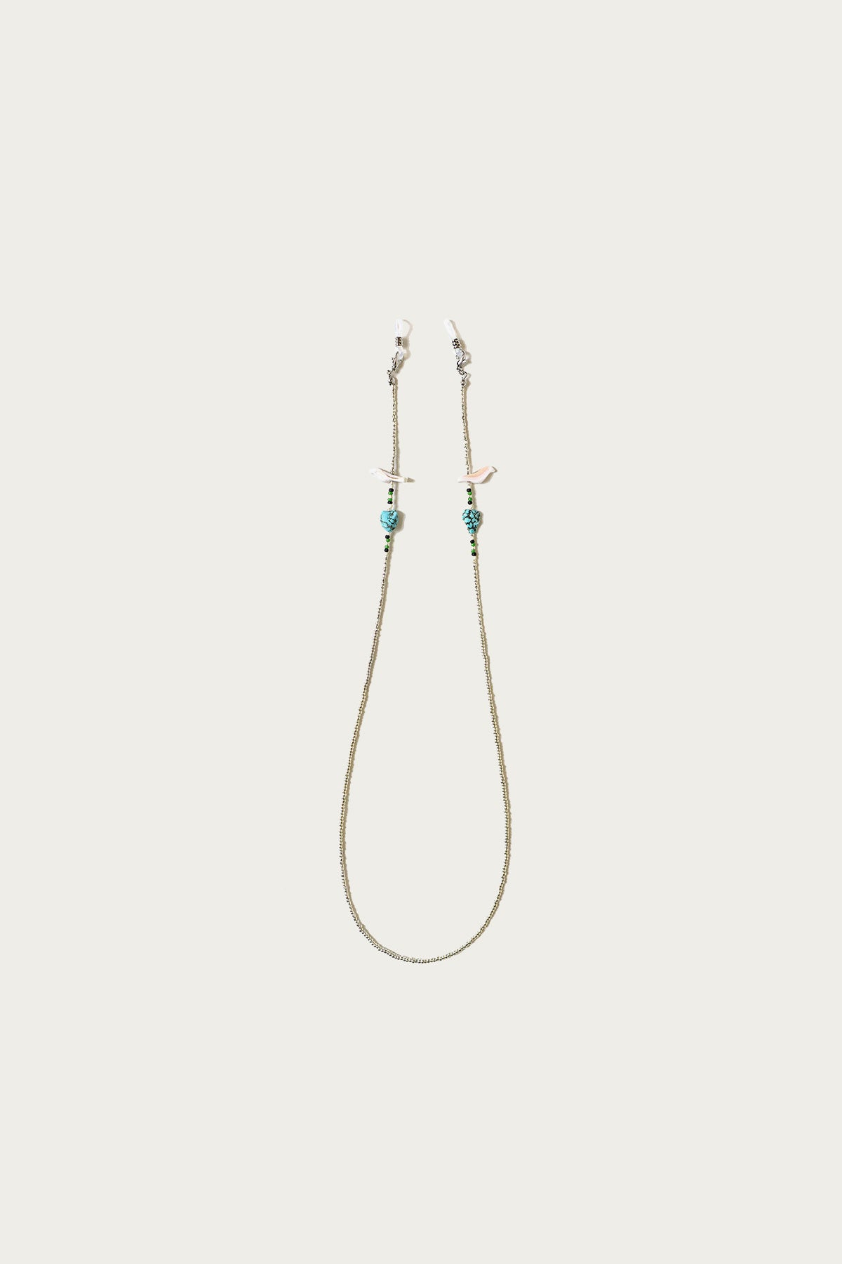 Kapital - Beads Eyeglass Holder Strap - Silver - Canoe Club