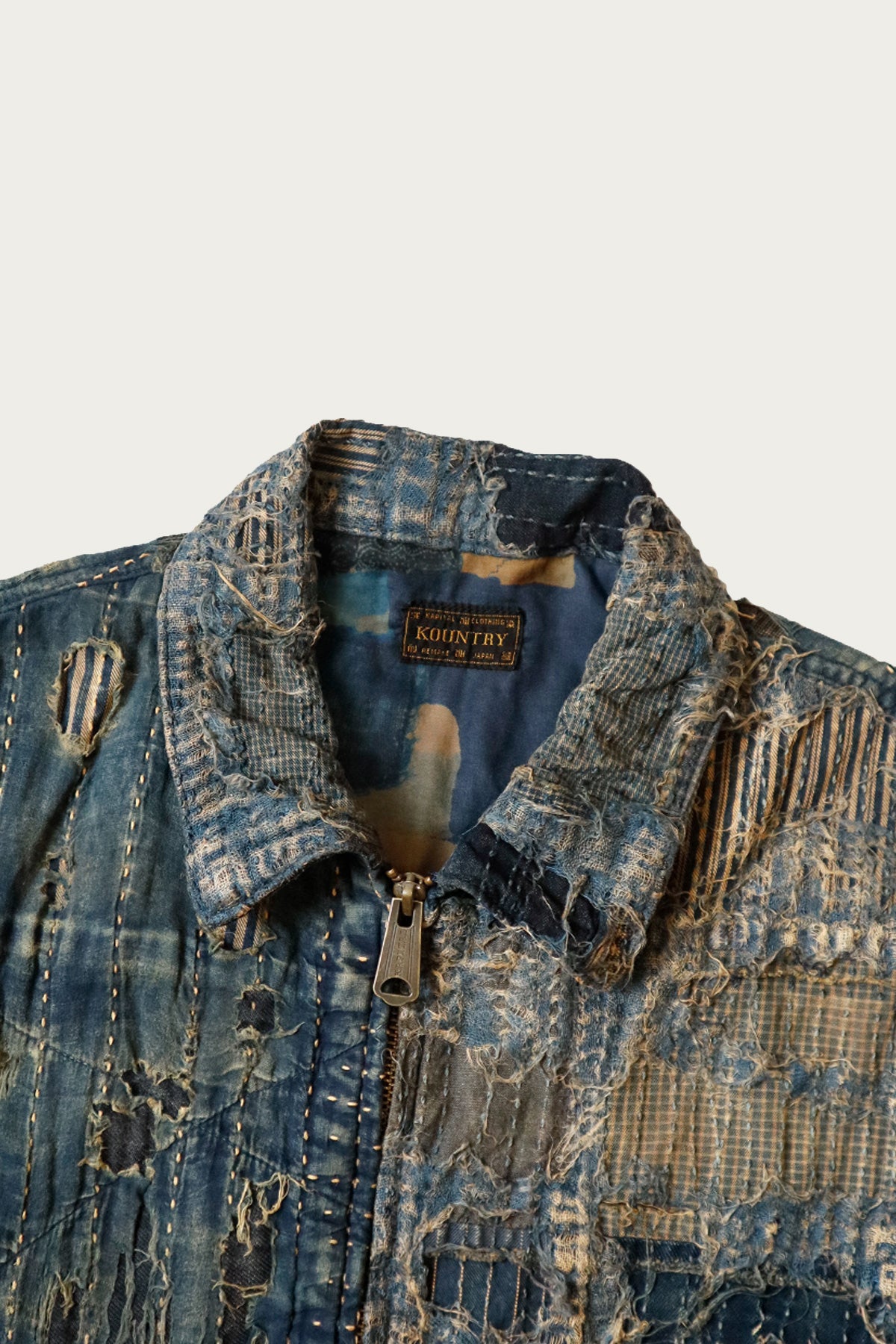 Kapital BORO T-Back Drizzler JKT | Indigo | Canoe Club