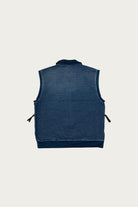 Kapital - BOROxIDG SWT Half ZIP Vest - Indigo - Canoe Club