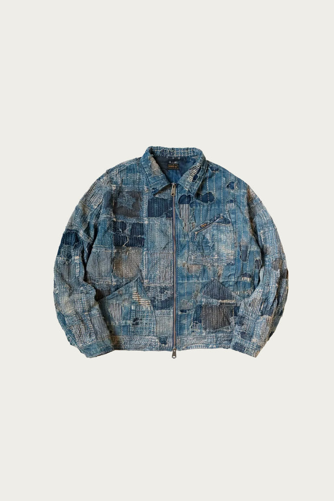 Kapital - BORO ZIP UP Blouson (VIRGIN MARY) - Indigo - Canoe Club