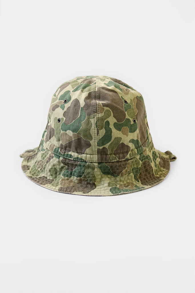 Kapital - Camo Herringbone RADIO Hat - Khaki - Canoe Club