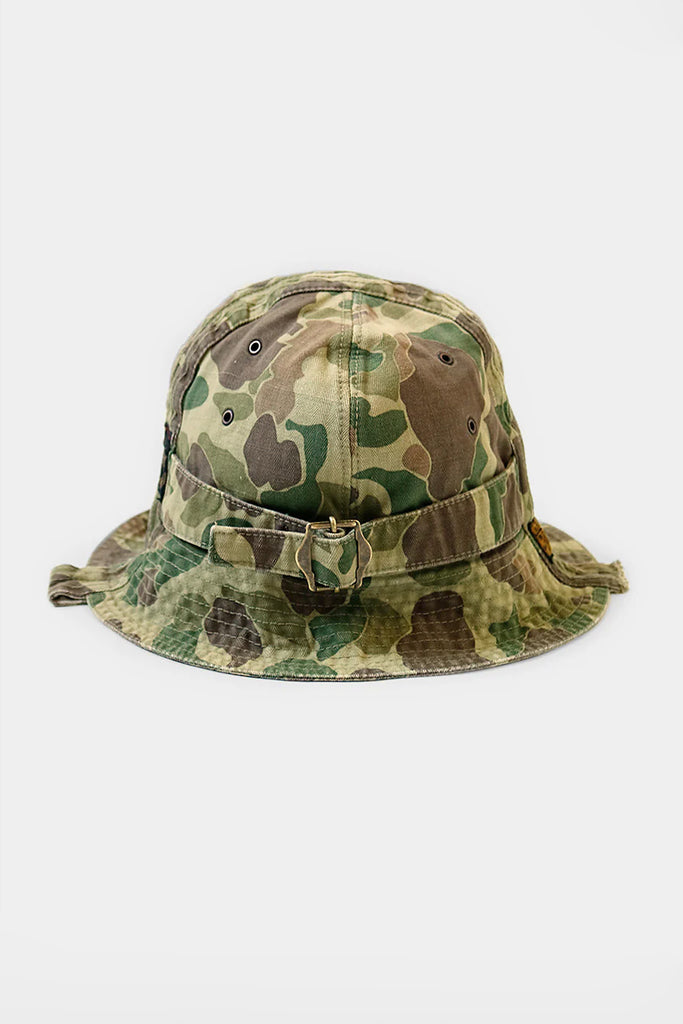 Kapital - Camo Herringbone RADIO Hat - Khaki - Canoe Club