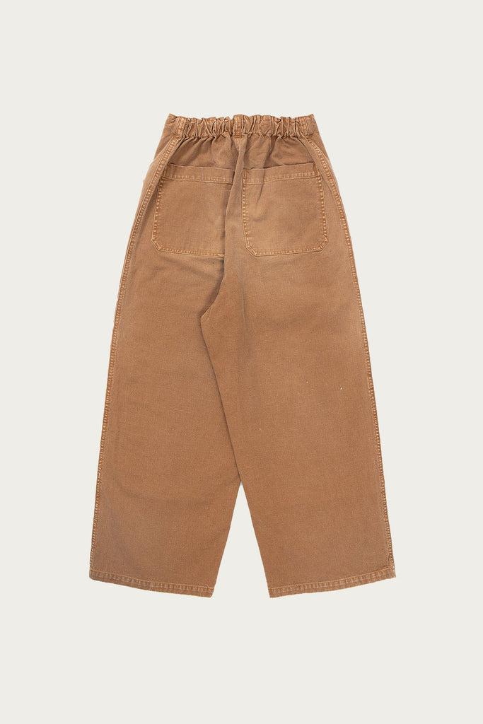 Kapital - Canvas W-Knee EASY Baggy Pants (BANANA Patch Remake) - Gold - Canoe Club