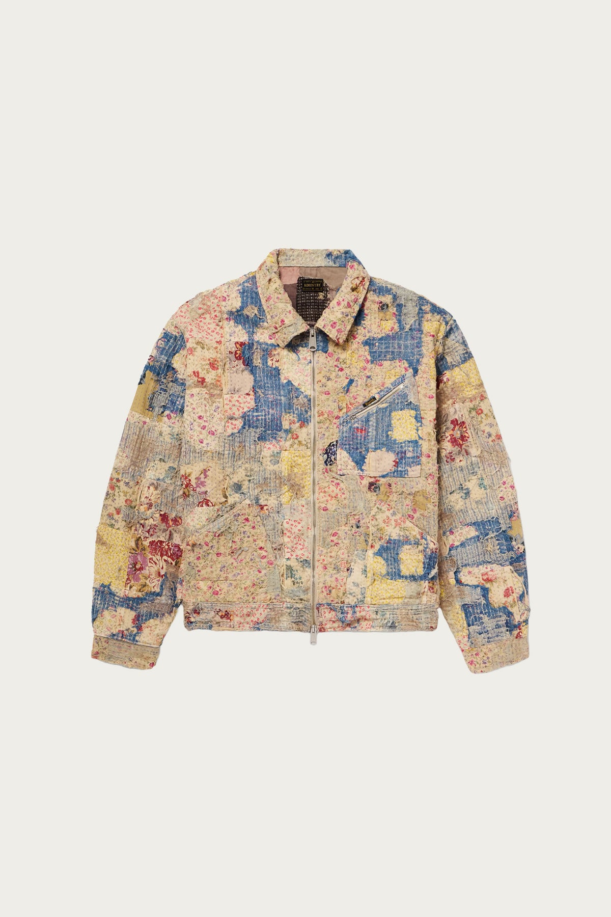 Kapital - Champetre BORO ZIP UP Blouson (VirginMary) - Multi - Canoe Club