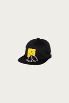 Kapital - Chino Baseball Cap (PECKISH PEACE Embroidery) - Black - Canoe Club