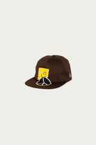 Kapital - Chino Baseball Cap (PECKISH PEACE Embroidery) - Dark Brown - Canoe Club