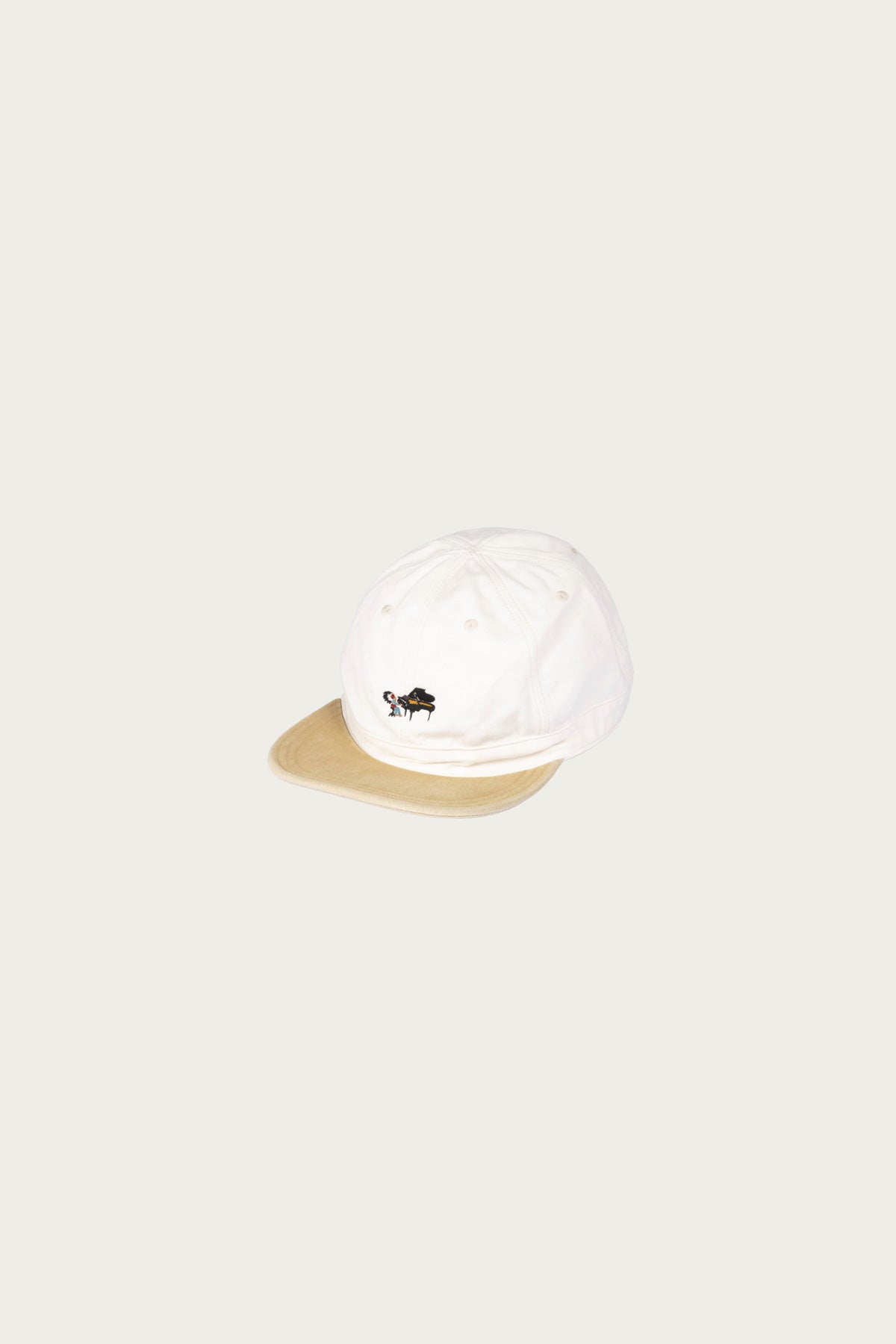 Kapital - Chino BRIMFIELD Cap (LIFE SCHERZO) - White/Beige - Canoe Club