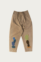 Kapital - Chino High Waisted NIME Pants (CACTUS Embroidery) - Beige - Canoe Club