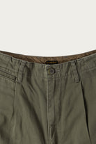Kapital - Chino High Waisted NIME Pants (CACTUS Embroidery) - Khaki - Canoe Club