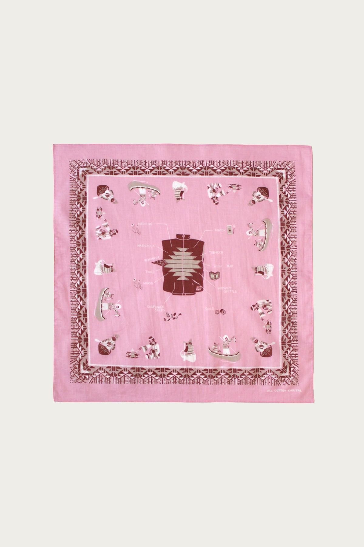Kapital - Color Bandanna (ZEPHER Vest Life) - Pink - Canoe Club