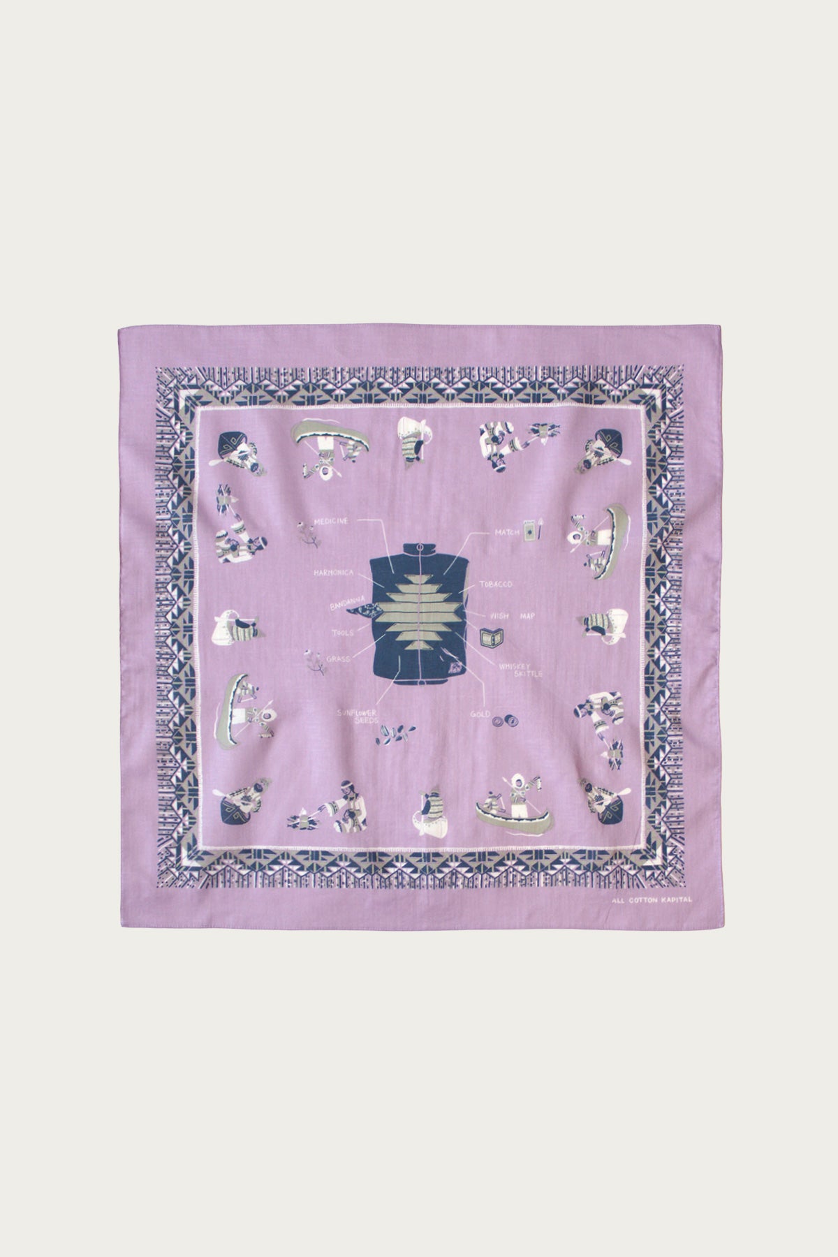Kapital - Color Bandanna (ZEPHER Vest Life) - Purple - Canoe Club