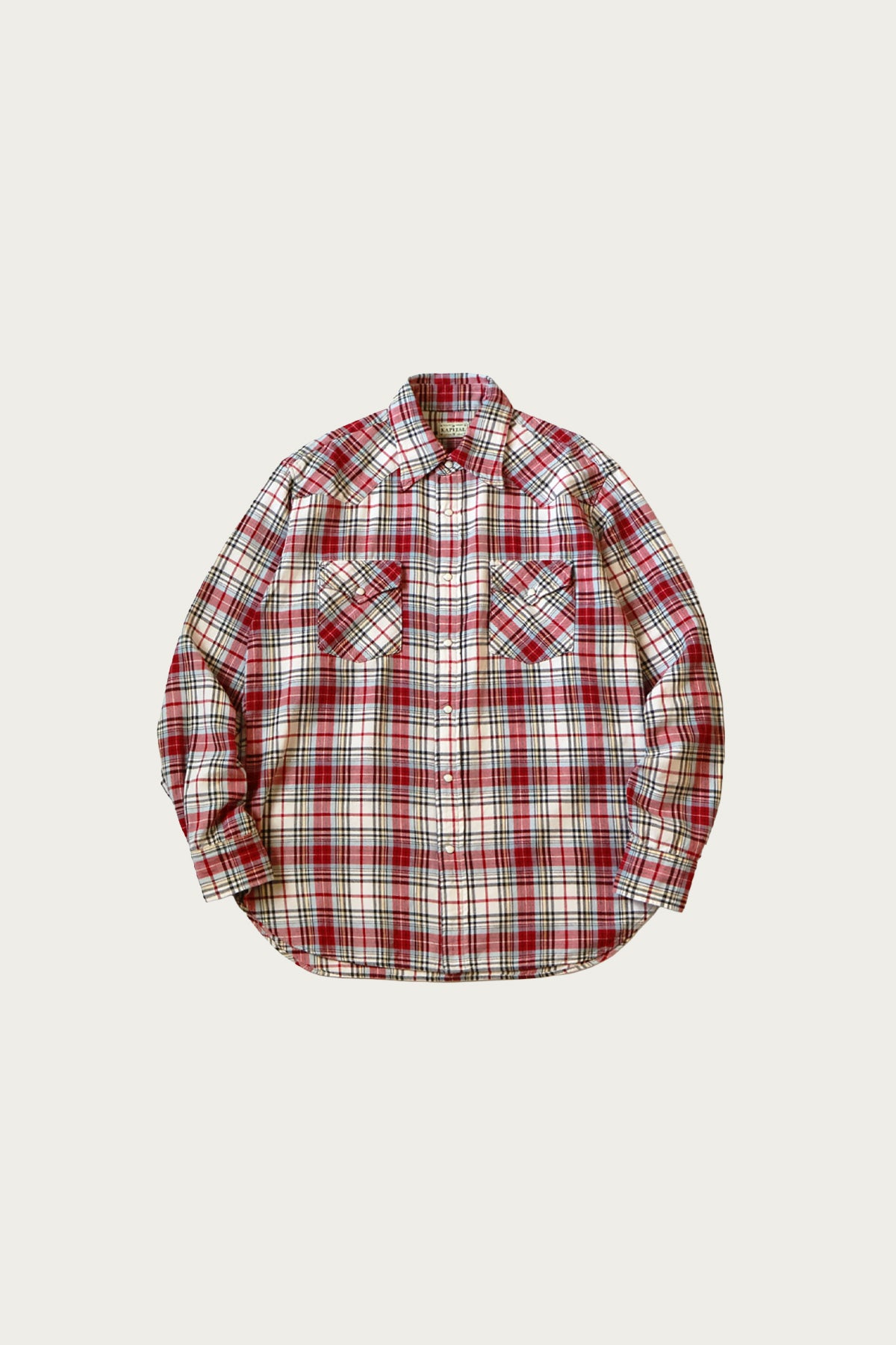 Kapital - Columbia-Check HUSKY Western Shirt - Red - Canoe Club