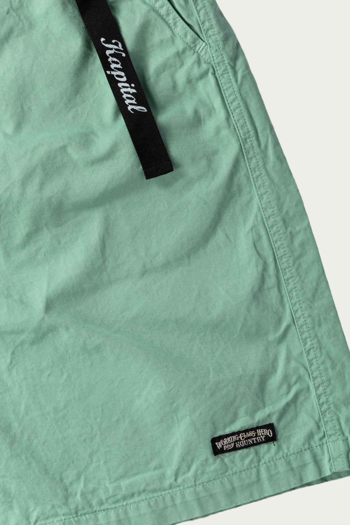 Kapital - Combed Burberry EASY Short Pants - Mint - Canoe Club