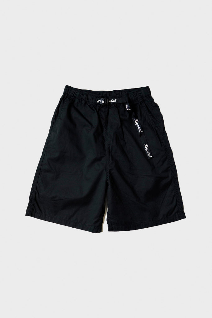 Kapital - Combed Burberry EASY Short (RAINBOWY) - Black/Yellow - Canoe Club