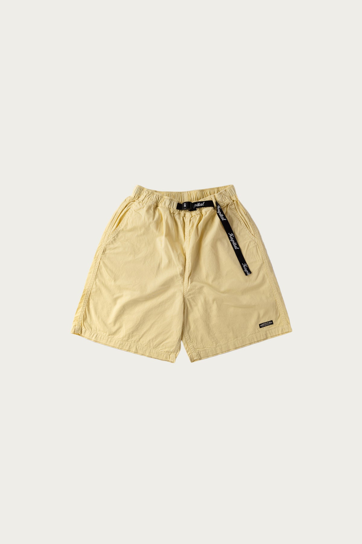 Kapital - Combed Burberry EASY Short Pants - Yellow - Canoe Club