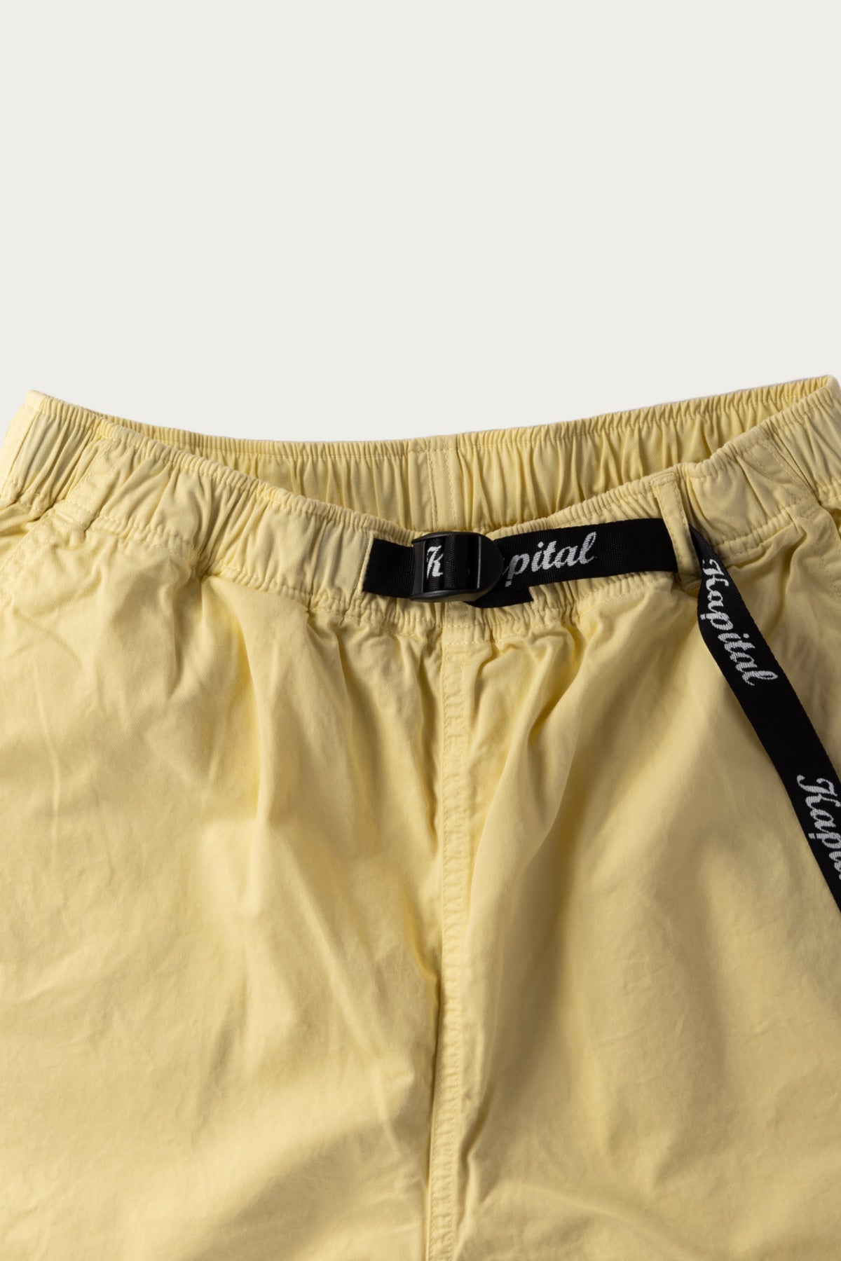 Kapital - Combed Burberry EASY Short Pants - Yellow - Canoe Club