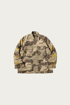 Kapital - Cotton Herringbone CHOCO-CHIP Camo ARMY JKT - Beige - Canoe Club