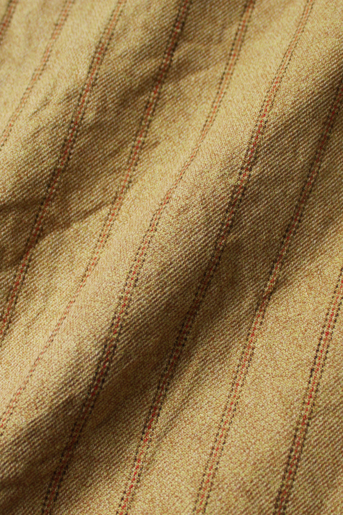 Kapital - Cotton Linen GIBSON Stripe IVY Short Pants - Gold - Canoe Club