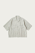 Kapital - Cotton Linen Seersucker Check Open-Collar Western BIG Shirt - Green - Canoe Club
