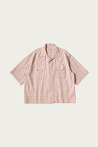 Kapital - Cotton Linen Seersucker Check Open-Collar Western BIG Shirt - Red - Canoe Club