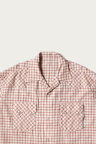Kapital - Cotton Linen Seersucker Check Open-Collar Western BIG Shirt - Red - Canoe Club