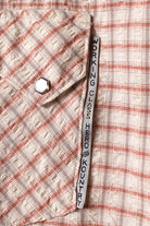 Kapital - Cotton Linen Seersucker Check Open-Collar Western BIG Shirt - Red - Canoe Club