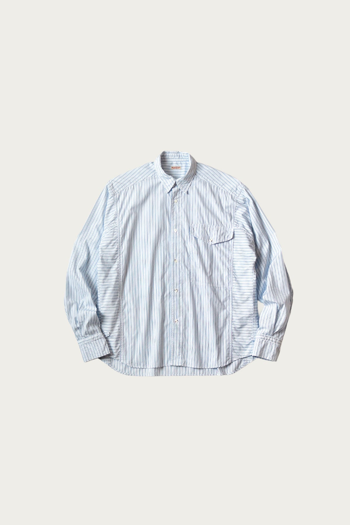 Kapital - Cotton Stripe CABIN Work Shirt - Blue - Canoe Club
