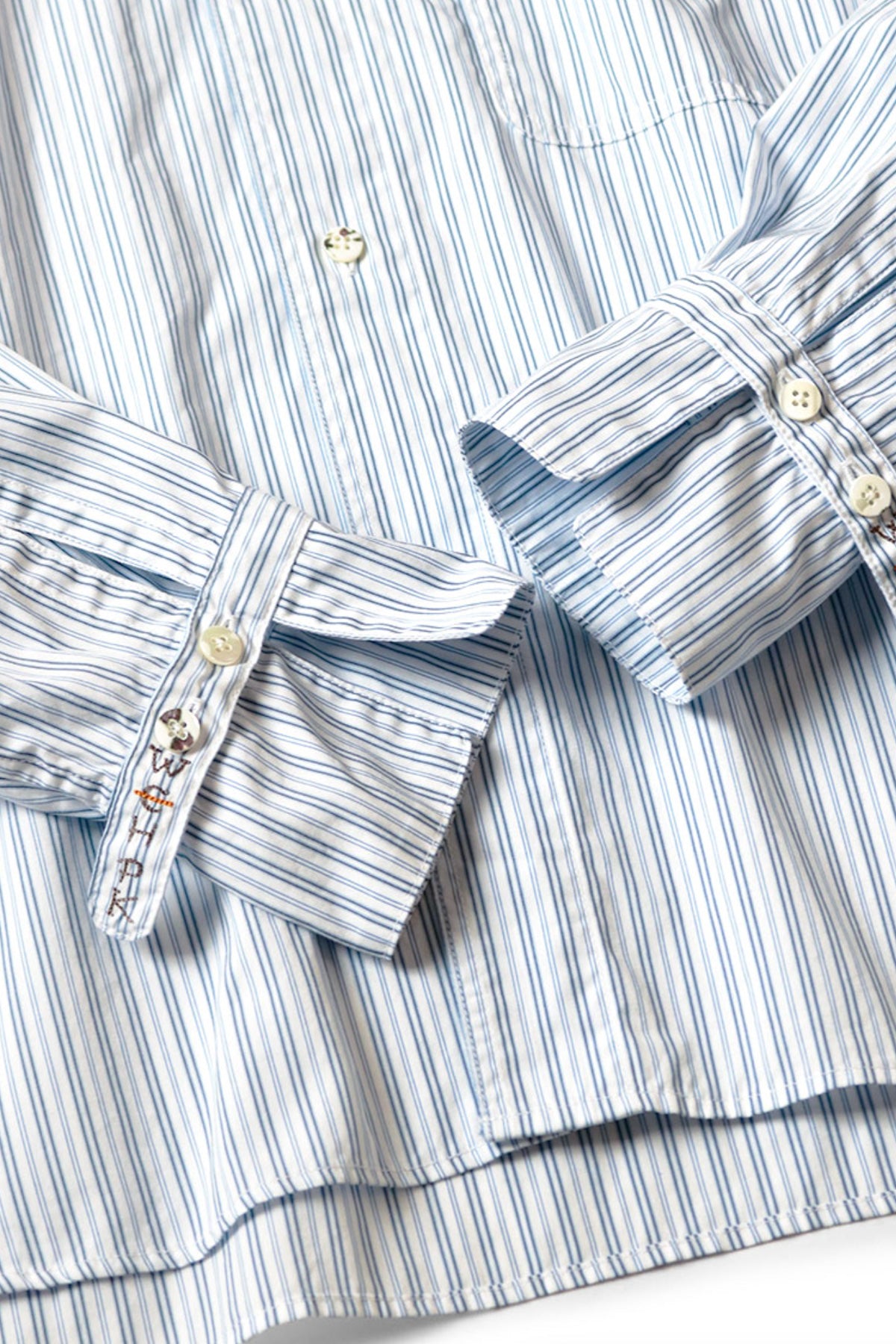 Kapital - Cotton Stripe CABIN Work Shirt - Blue - Canoe Club