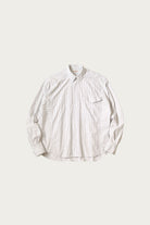 Kapital - Cotton Stripe CABIN Work Shirt - White - Canoe Club