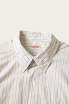 Kapital - Cotton Stripe CABIN Work Shirt - White - Canoe Club